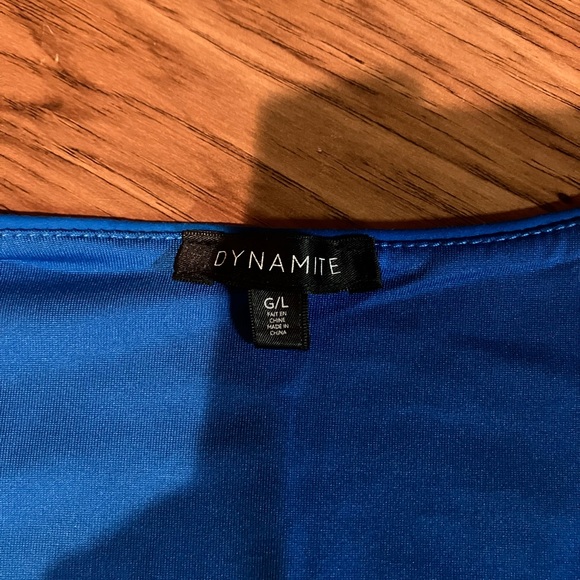 Dynamite blue bodysuit in size L - Picture 3 of 3
